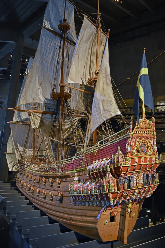 Model of Vasa, Stern View